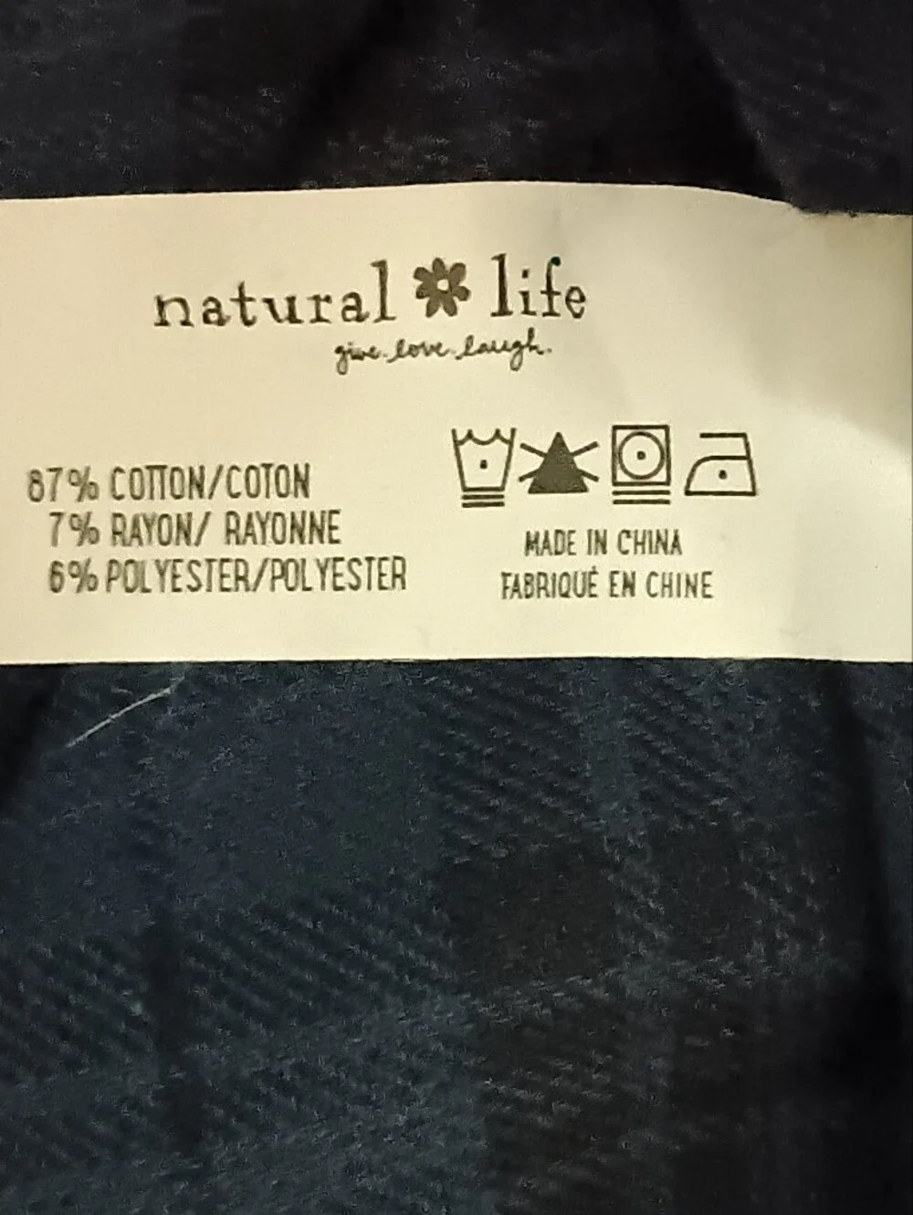 Natural Life Blue Plaid Tiered Midi Dress with Pockets Size M - Picture 12 of 12